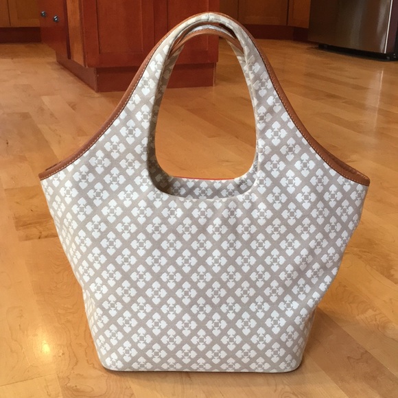 Kate Spade Jacquard Tote With Leather Trims - Picture 3 of 14